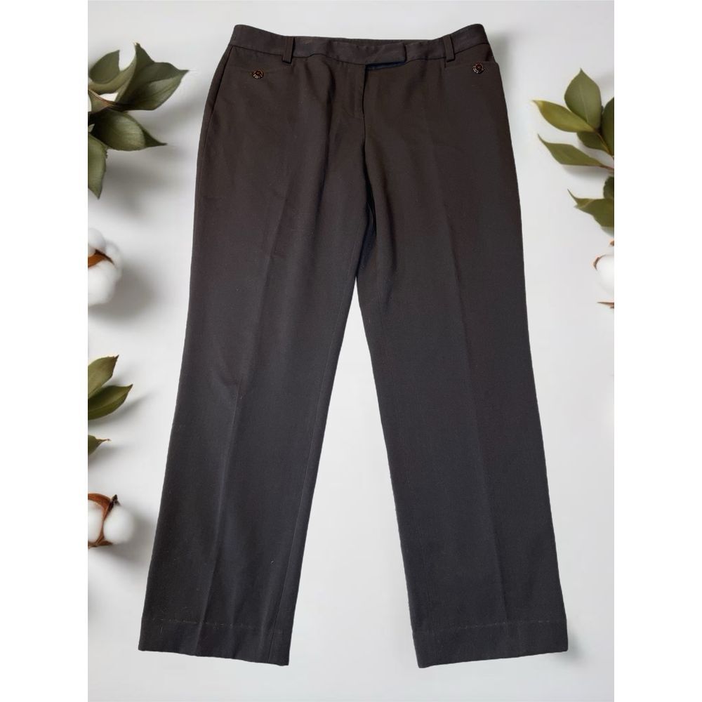 Rafaella Professional Black Dress Pants Classic Work‎ Trousers Size 16